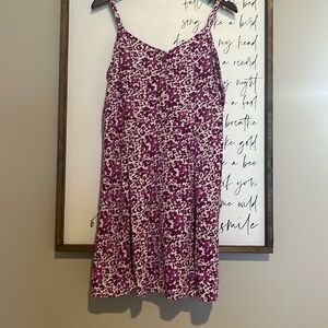 Gap Spaghetti Strap Sun Dress Purple Size L